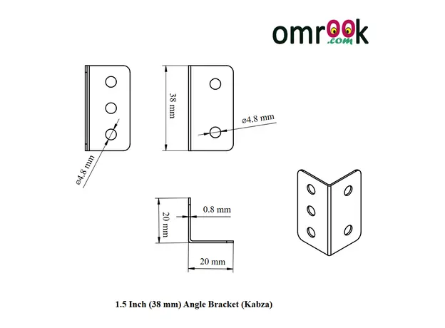 L-Bracket (Kabja Patti) 1-1/2"