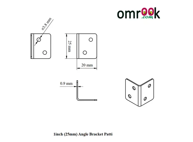 L-Bracket (Kabja Patti) 1"