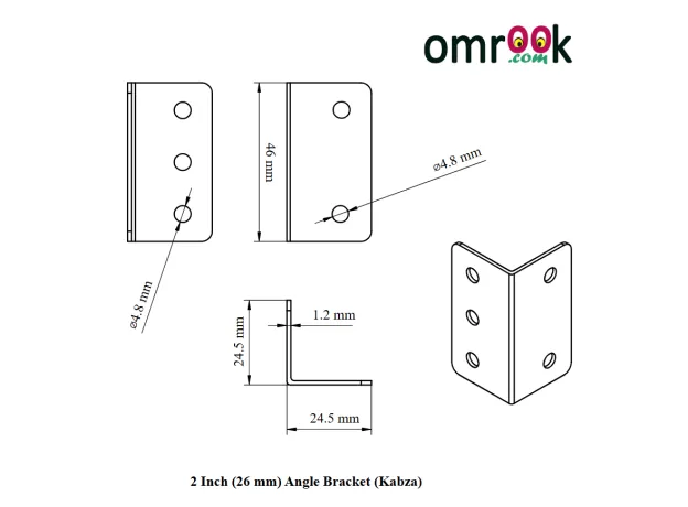 L-Bracket (Kabja Patti) 2"