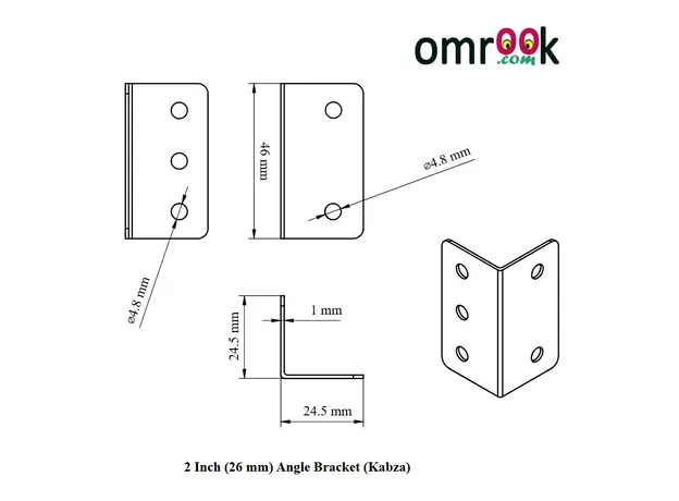 L-Bracket (Kabja Patti) 2"