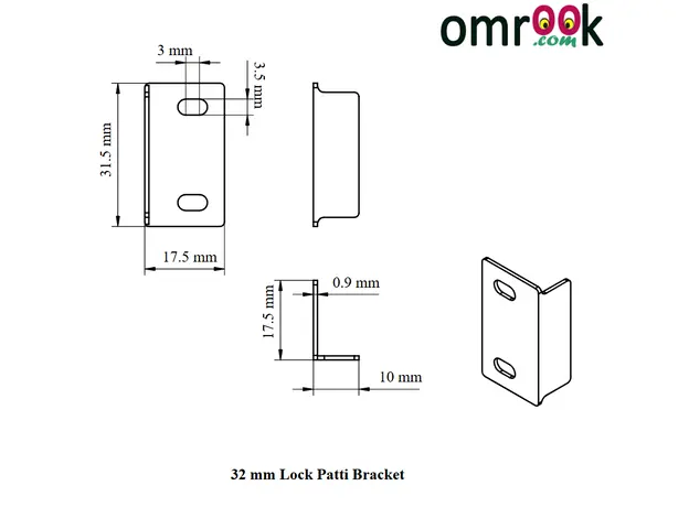 Lock-Bracket (Lock Patti) 32mm